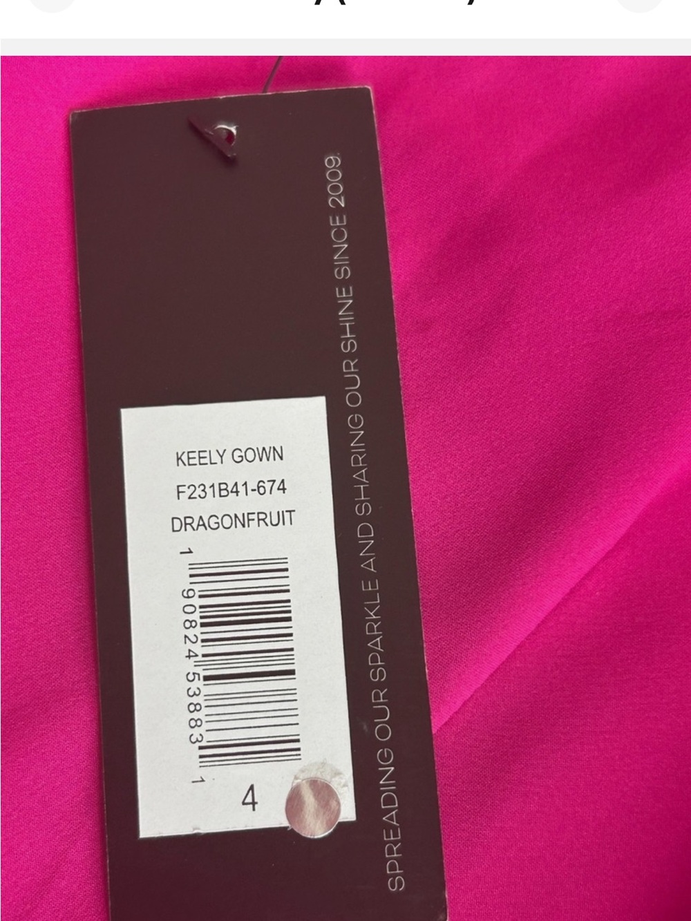 Sachin + Babi One-Shoulder Hot Pink Evening Gown - Picture 12 of 16